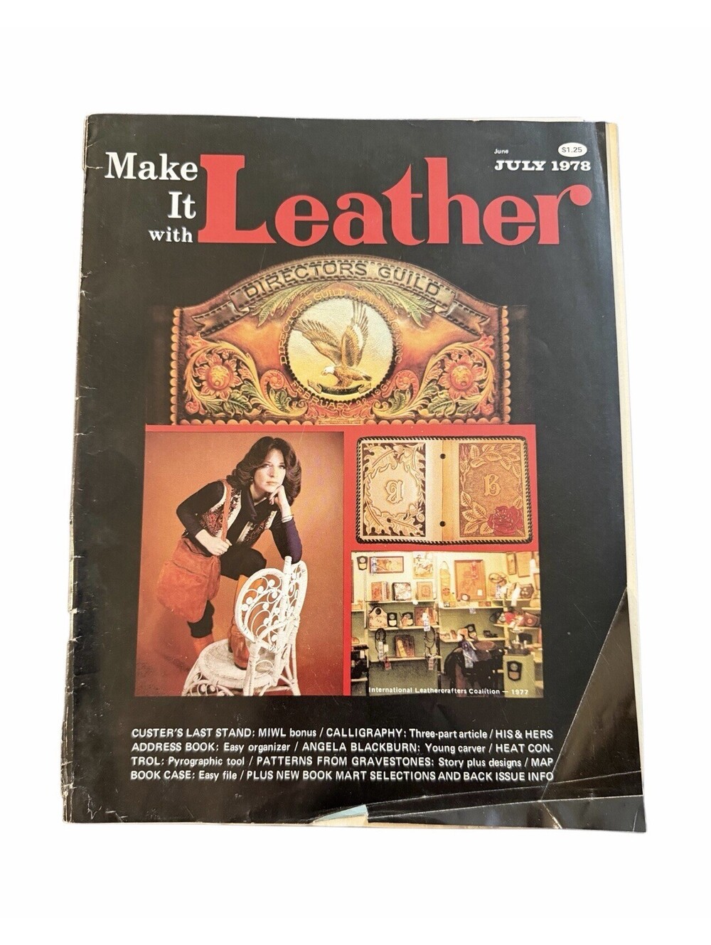 Vintage Make It With Leather Magazines With Pull Out Pattern July 1978